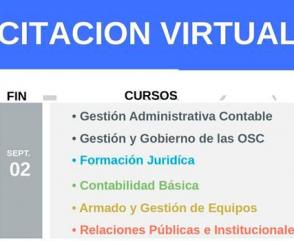 Última semana para inscribirse a los Cursos de Capacitación Virtual