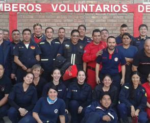 Bomberos voluntarios de Mendoza se capacitaron en Psicología de la Emergencia
