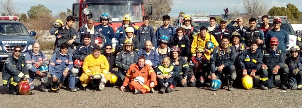 Capacitación de los bomberos de La Pampa en Estructuras Colapsadas