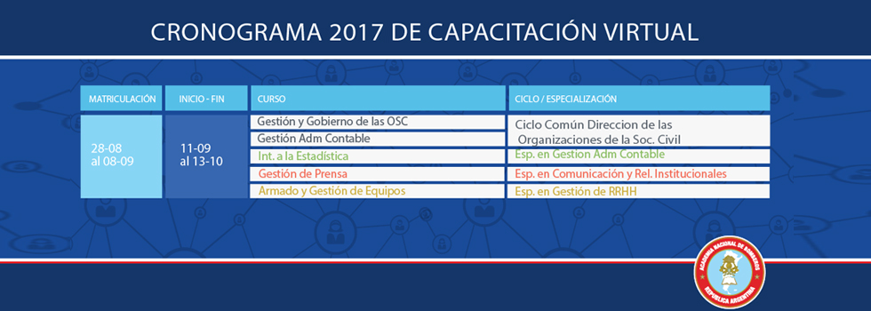 Capacitate a través de los cursos virtuales de la ANB