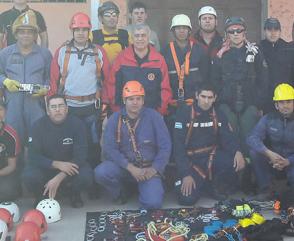 Bomberos Chaqueños se capacitaron en Rescate con Cuerdas  