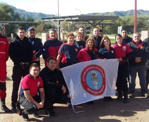 Capacitación del Departamento Seguridad del Bombero en San Luis