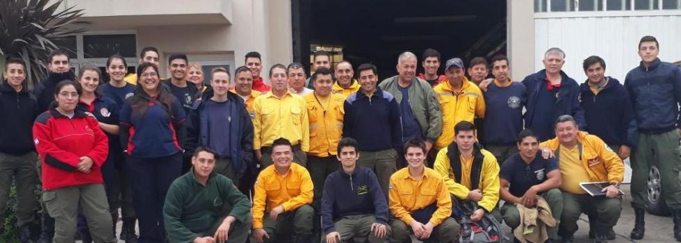 Los bomberos de Agrupación Serrana se capacitaron en Psicología de la Emergencia