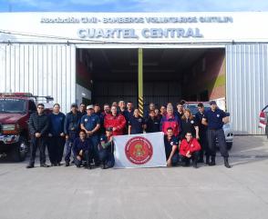 Capacitación de los bomberos de Chaco