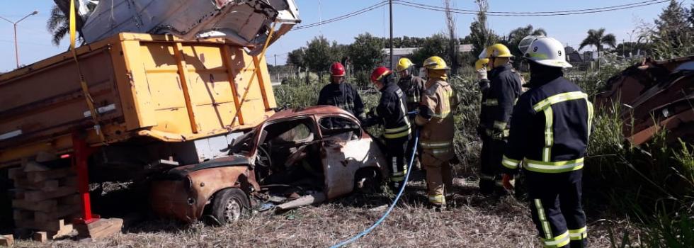 Capacitación del Departamento de Rescate Vehicular en Santa Fe