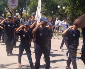 Con un desfile por la ciudad de Oncativo concluyó el Encuentro Nacional de Cadetes
