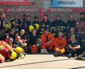 Los bomberos de Mendoza se capacitaron en Rescate Vehicular
