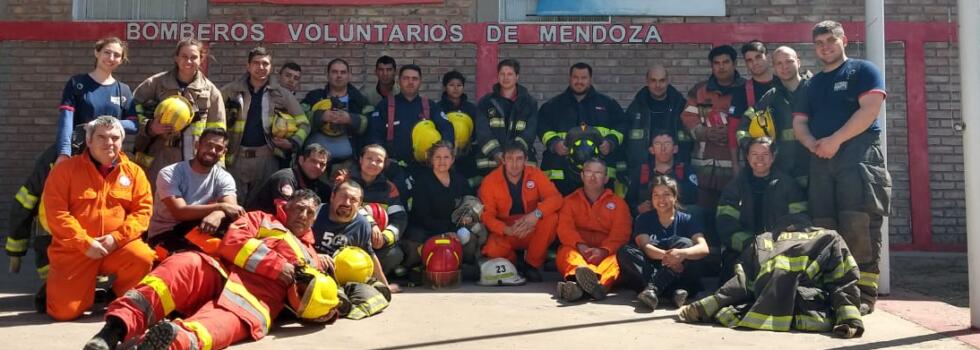 Los bomberos de Mendoza se capacitaron en Rescate Vehicular