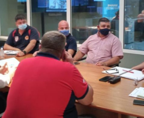 Reunión junto a la Dirección de Bomberos