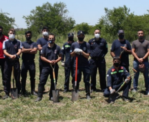 Forestación en el Centro Nacional de Entrenamiento