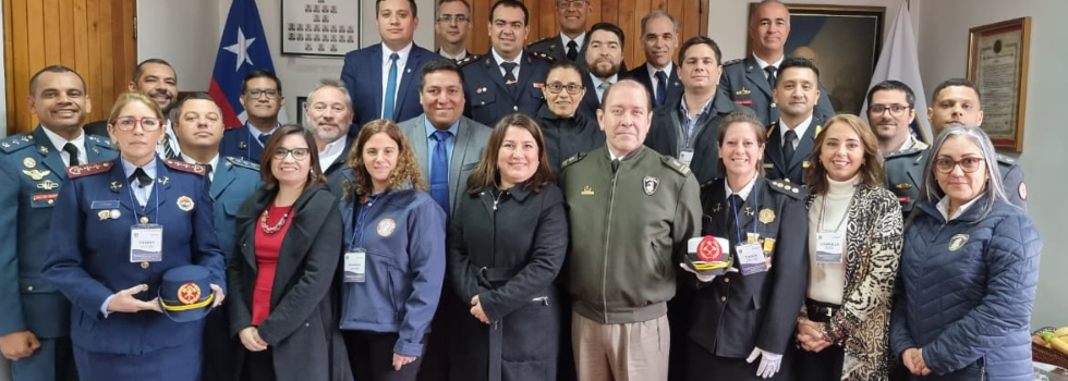 La ANB participa del Intercambio técnico de Academias de Bomberos del Cono Sur