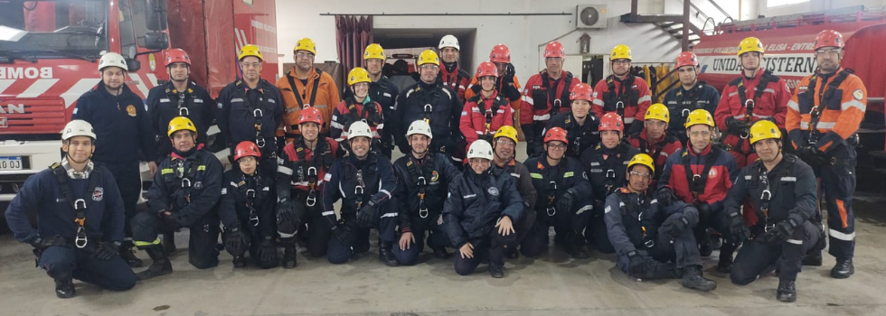 Rescate con cuerdas en Entre Ríos